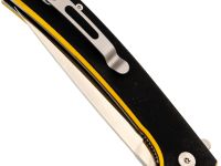 Складной нож Амур Техно малый, сталь VG-10, рукоять G10 черно-желтый