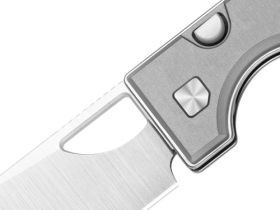 Складной нож Kizer Little Ringbo, сталь AEB-L, рукоять алюминий, серый