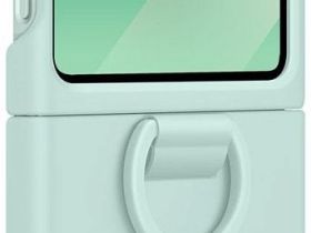 Чехол Samsung Silicone Case для Z Flip6/Flip7 FE Мятный