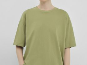 Базовая футболка оверсайз, Зеленый
