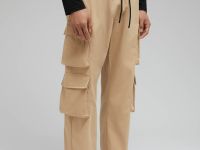 Брюки-карго с эластичным поясом