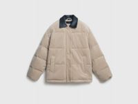 Утеплённая куртка из вельвета, Бежевый