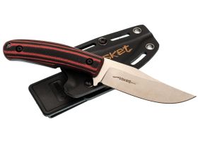 Туристический нож Asket, сталь N690, рукоять G10, черно-красный, Kizlyar Supreme