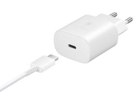 Сетевое зарядное устройство Samsung Super Fast Charger USB Type-C 25W + Cable Type-C (белый)