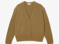 Женский шерстяной кардиган Lacoste с v-образным вырезом