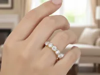Кольцо из желтого золота с бриллиантами э0301кц08210305
