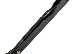 Нож складной Higonokami Nagao Kanekoma, 70мм, сталь SK-5 3 слоя, рукоять нержавеющая сталь черная