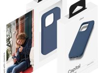 Клип-кейс uBear Capital Leather для Apple iPhone 15 Pro Синий