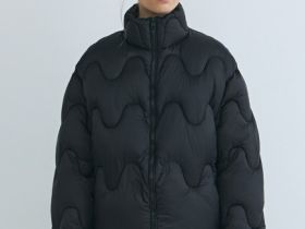 Короткая утеплённая куртка, Черный