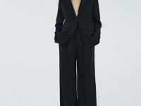 Широкие брюки со стрелками, Черный