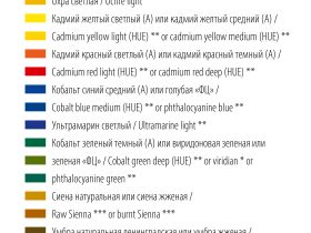 Набор масла "Ладога" 10 цв*46 мл