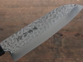 Нож шефа Сантоку Kanetsune, сталь DSR1K6, рукоять pakka wood