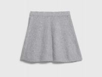 Вязаная юбка с бантами для девочек, Серый