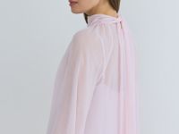 Платье мини с рюшами, Розовый