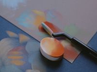 Набор прессованной пастели nuance., Tablette chromatique, яркие оттенки, 10 цв., с инструментами