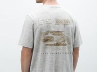 Футболка с принтом, Бежевый