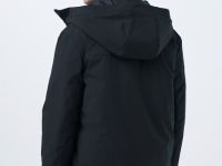 Утеплённая парка с накладными карманами, Черный