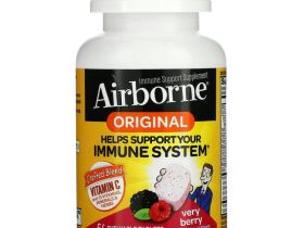 AirBorne, оригинальная добавка для укрепления иммунитета со вкусом ягод, 64 жевательные таблетки