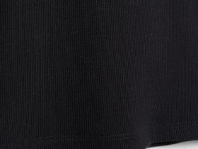 Футболка в рубчик для девочек, Черный