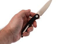 Складной нож Снайпер Техно, сталь N690, рукоять G10 черно-оранжевый