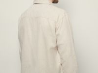 Рубашка из льна с длинным рукавом