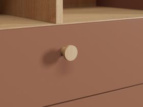 Стеллаж Торвалль 2-80x153 Терракотовый