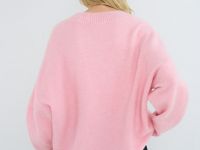 Джемпер из мягкой пряжи с шерстью, Розовый