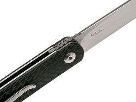 Нож складной Boker Plus LRF, сталь VG10 Satin Plain, рукоять карбон, 01BO079