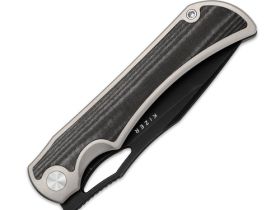 Складной нож Kizer Allure, сталь S45VN, рукоять титан/микарта, серый