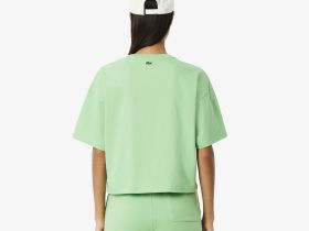 Женская футболка Lacoste из хлопка