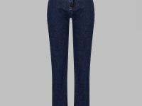 Джинсы полуприлегающего кроя с высокой посадкой