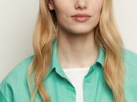 Блузка из конопляной ткани и хлопка