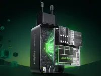 Сетевое зарядное устройство UGREEN x Genshin Impact Nexode USB-A + 2хUSB-C, 65Вт, GaN черный