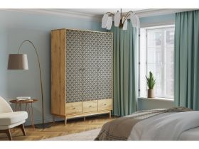 Распашной шкаф Тайрон 3-140x200 Звезда ​