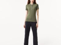 Женское поло Lacoste Slim Fit из эластичного хлопка