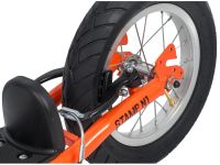 Самокат  Novatrack Stamp N1 12ʺ (12STAMPN1.BK20/WT20), год 2020, цвет Оранжевый