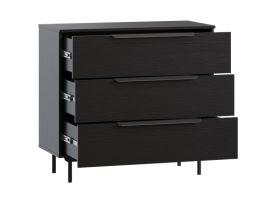 Комод Квелен 96x89 Черный древесный