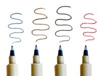 Ручка капиллярная Sakura "PIGMA MICRON PN" 0,4 мм - 0,5 мм, цвет синий