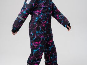 Комбинезон текстильный с полиуретановым покрытием для девочек