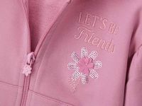 Толстовка на молнии для маленькой девочки