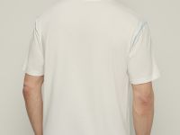 Футболка свободного силуэта с контрастной отделкой