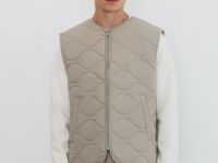 Стёганый утеплённый жилет, Серый