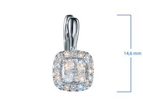 Серьги из белого золота э4712сг11174400