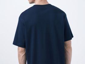 Базовая футболка из хлопка, Синий