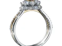 Кольцо из белого золота с бриллиантами э4801кц05250351