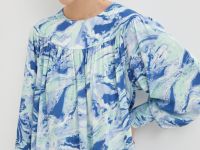 Платье свободного силуэта с принтом