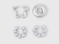 Серьги-каффы, Серебряный