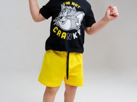 Комплект детский трикотажный для мальчиков: фуфайка (футболка), шорты