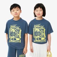 Детская хлопковая футболка Lacoste