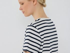 Футболка в морском стиле, Белый